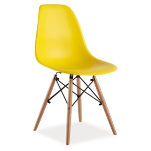 Krzesło ENZO żółte insp. DSW, EAMES