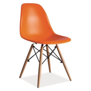 Krzesło ENZO pomarańczowe insp. DSW, EAMES