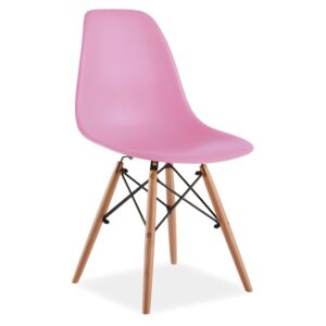 Krzesło ENZO różowe insp. DSW, EAMES