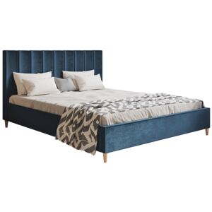 Podwójne łóżko tapicerowane 140x200 Diuna - 48 kolorów
