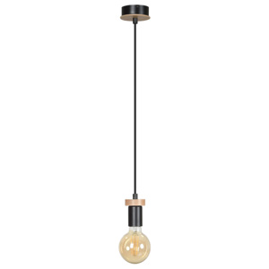 Edison lampa wisząca 1-punktowa czarna 355/1