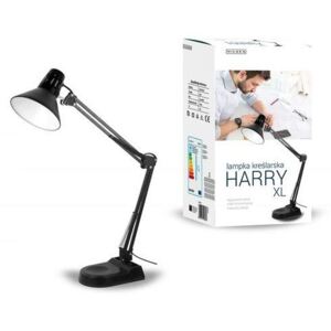 Lampka biurkowa INQ Harry, E27, czarna, 40 W
