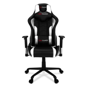 Fotel gamingowy PRO-GAMER Maveric, czarno-biały, 71x75x137 cm