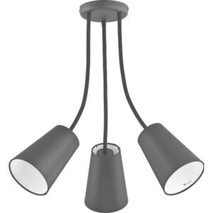 Lampa wisząca TK LIGHTING Wire, czarna, 3x60 W
