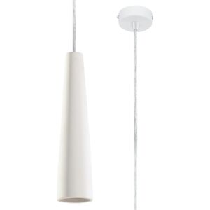 Nowoczesna Lampa wisząca ceramiczna ELECTRA oprawa biała zwis na sufit Idealna do salonu, sypialni, korytarza, nad stół Żarówka Gu10 Oświetlenie Minim