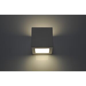 SOLLUX Kinkiet ceramiczny LEO biały Lampa na ścianę minimalistyczne oświetlenie LED