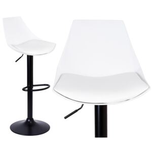 Krzesło barowe KB-MORGANO BLACK biały