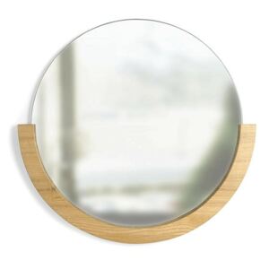 Okrągłe lustro Niceo - drewniane