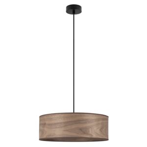 Lampa wisząca z kloszem z drewna orzechowego Sotto Luce TSURI XL