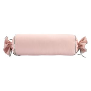 Różowa poszewka na poduszkę WeLoveBeds Rose Quarz Candy, ⌀ 20x58 cm