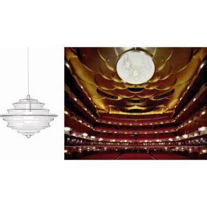"Metropolitan Opera" minimalistyczny żyrandol projektu Jan Plecháč & Henry Wielgus