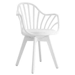Krzesło Albert Arm na białych nogach