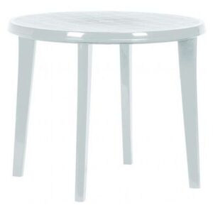Stół plastikowy LISA 90 cm biały