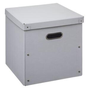 Pojemnik tekturowy z pokrywką, pudełko do przechowywania, 31 x 31 cm, kolor biały