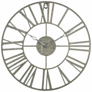 Zegar ścienny, metalowy VINTAGE, Ø 37 cm, kolor szary