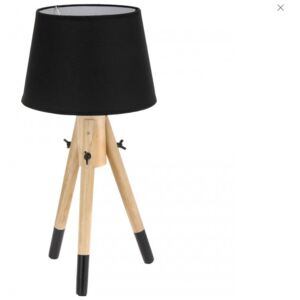 Lampka stołowa, czarna, 49 cm