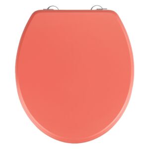 Koralowa deska sedesowa Wenko Prima Color, 41x37 cm