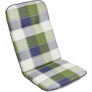 Poduszka na krzesło SCALA HOCH - kolor zielony/ kostki 10236-21