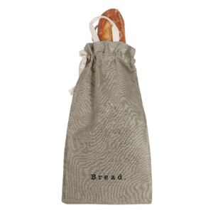 Worek na chleb z domieszką Inu Linen Couture Bag Grey, wys. 42 cm