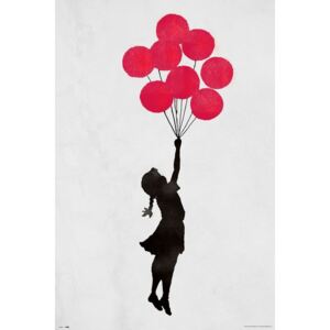 Plakat, Obraz Banksy - Floating Girl, (61 x 91,5 cm)