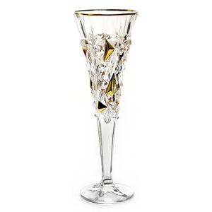 Kieliszki do szampana - "Glacier Gold" 200 ml Bohemia Jihlava