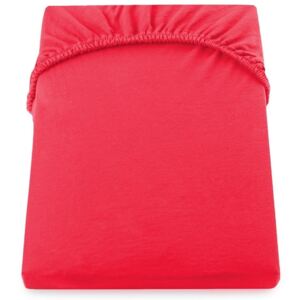Czerwone prześcieradło elastyczne DecoKing Nephrite Red, 100–120 cm