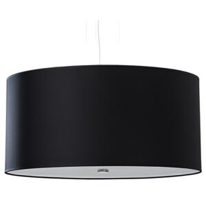 Czarny okrągły żyrandol z abażurem 50 cm - EX689-Otti