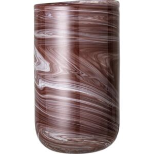 Wazon Bloomingville 25 cm brązowo-szary szklany