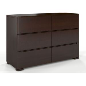 Komoda drewniana 6 szuflad Ventos 5S - Palisander