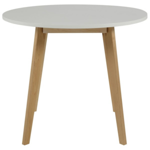 Stół Rawa Circle drewniany biały