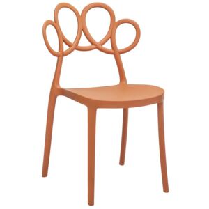 Krzesło do kuchni ażurowe Fiori - brązowe