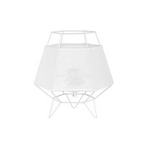 TK Lighting Lampa stołowa Cristal White