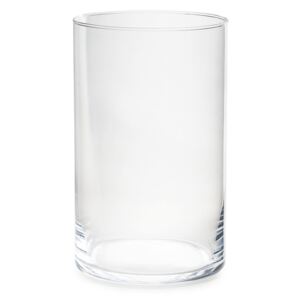 Świecznik szklany, 25 x 15 cm