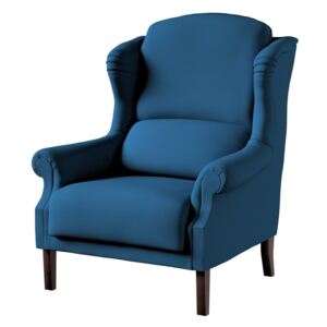 Fotel DEKORIA Cotton Panama, morski niebieski, 85x74x107 cm