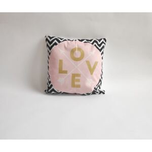 Poszewka na poduszkę Love, 45 x 45 cm, litery