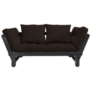 Sofa rozkładana Beat czarno -brązowa
