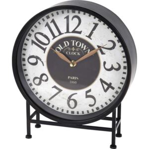 Zegar stołowy, metalowy, ozdobny, Ø 32 cm