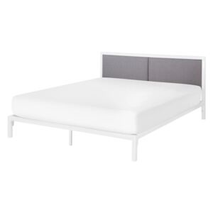 Łóżko metalowe 160 x 200 cm białe CLAMART