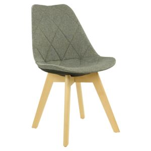 Krzesło tapicerowane Karo Wood grey