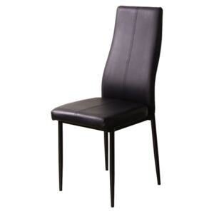 SELSEY Krzesło tapicerowane Goa czarne
