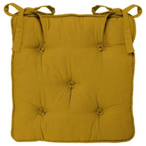 Poduszka na krzesło ATMOSPHERA, żółta, 40x40 cm
