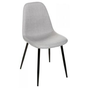 Nowoczesne krzesło do salonu/sypialni ATMOSPHERA, szaro-czarne, 86x45x51 cm