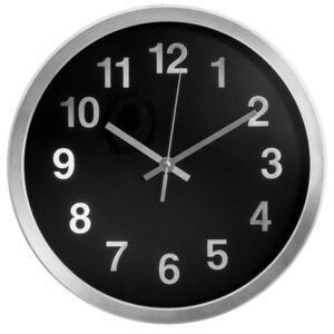 Zegar ścienny do biura ATMOSPHERA, czarny, 30 cm