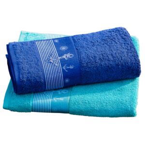 Ręcznik NAVY - niebieski - velikost 70x140cm