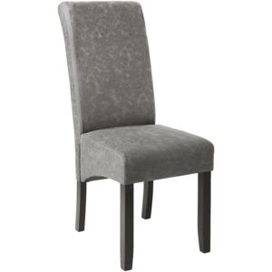 Tectake 403626 eleganckie krzesło do jadalni lub salonu - szary
