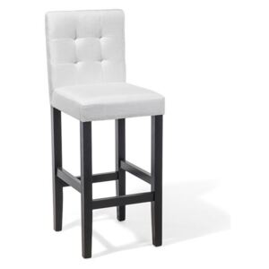 Krzesło barowe tapicerowane białe MADISON