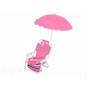 Krzesełko z parasolką dla dzieci różowe PATIO
