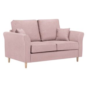 Różowa sofa 2-osobowa Kooko Home Smooth