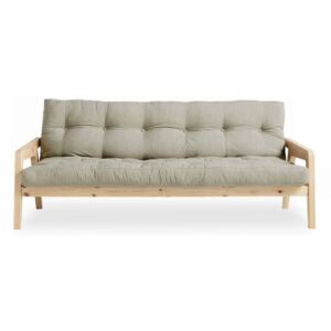 Wielofunkcyjna sofa rozkładana z futonem w szarobeżowej barwie Karup Grab