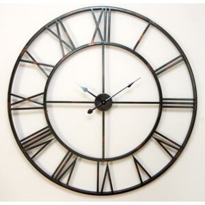 Zegar ścienny 100 cm metal czarny